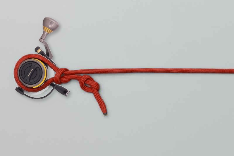 Finished arbor knot drawn tight